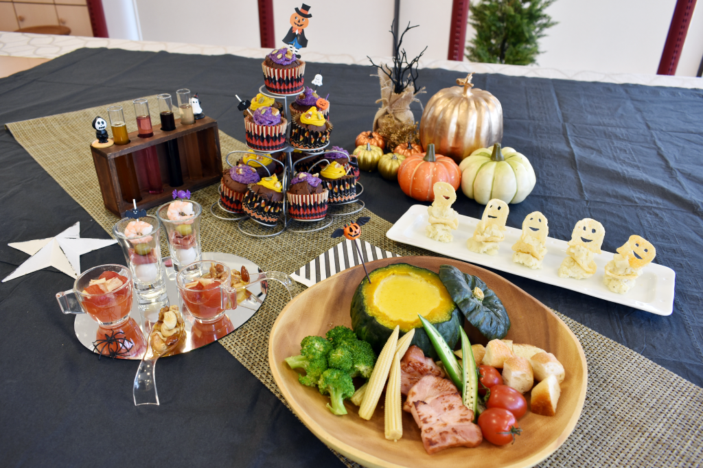 ハロウィンのテーブルコーディネート