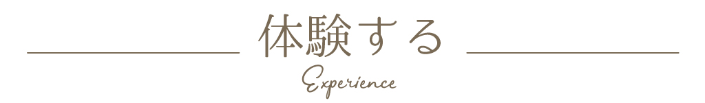 体験する experience