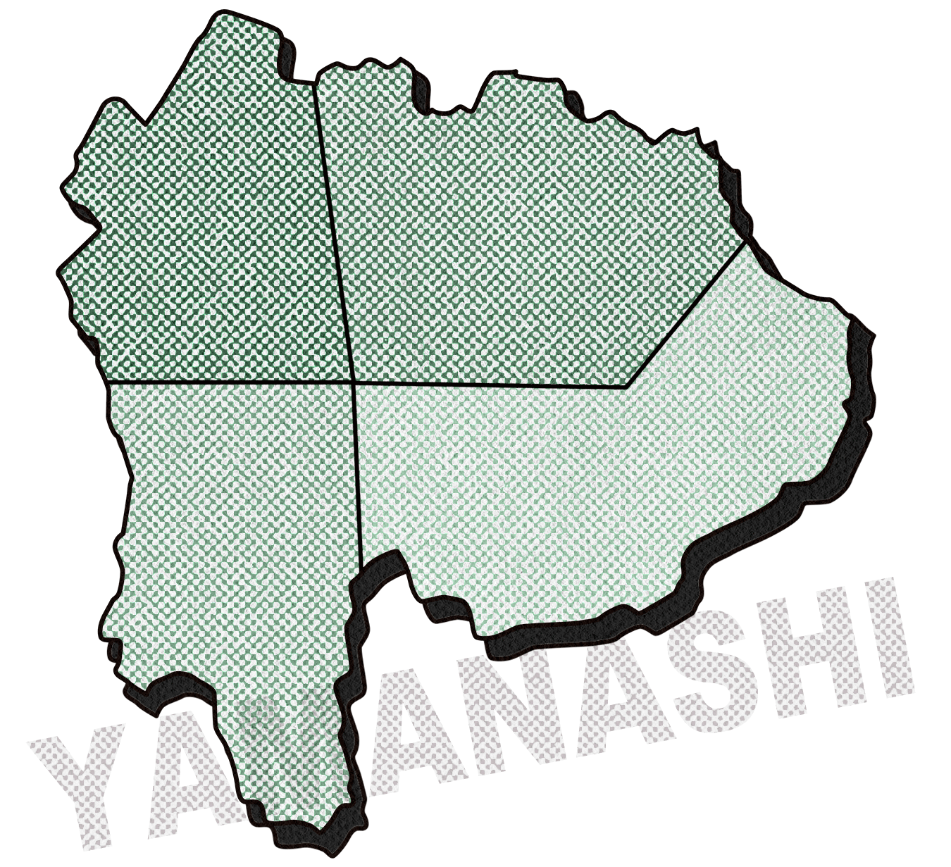 山梨県エリア地図