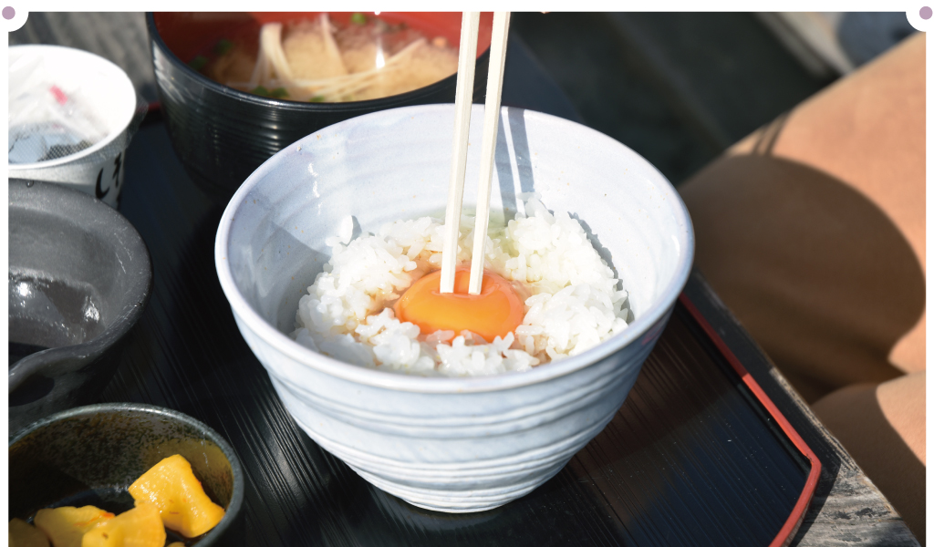 ほったらかし温泉の卵かけごはん