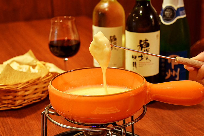 ナチュラルグレースのチーズフォンデュ