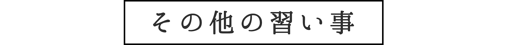 その他の習い事