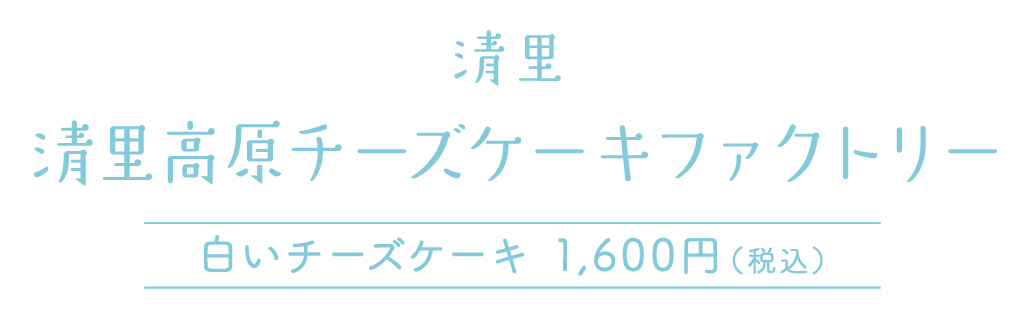 清里 清里高原チーズケーキファクトリー 白いチーズケーキ 1600円