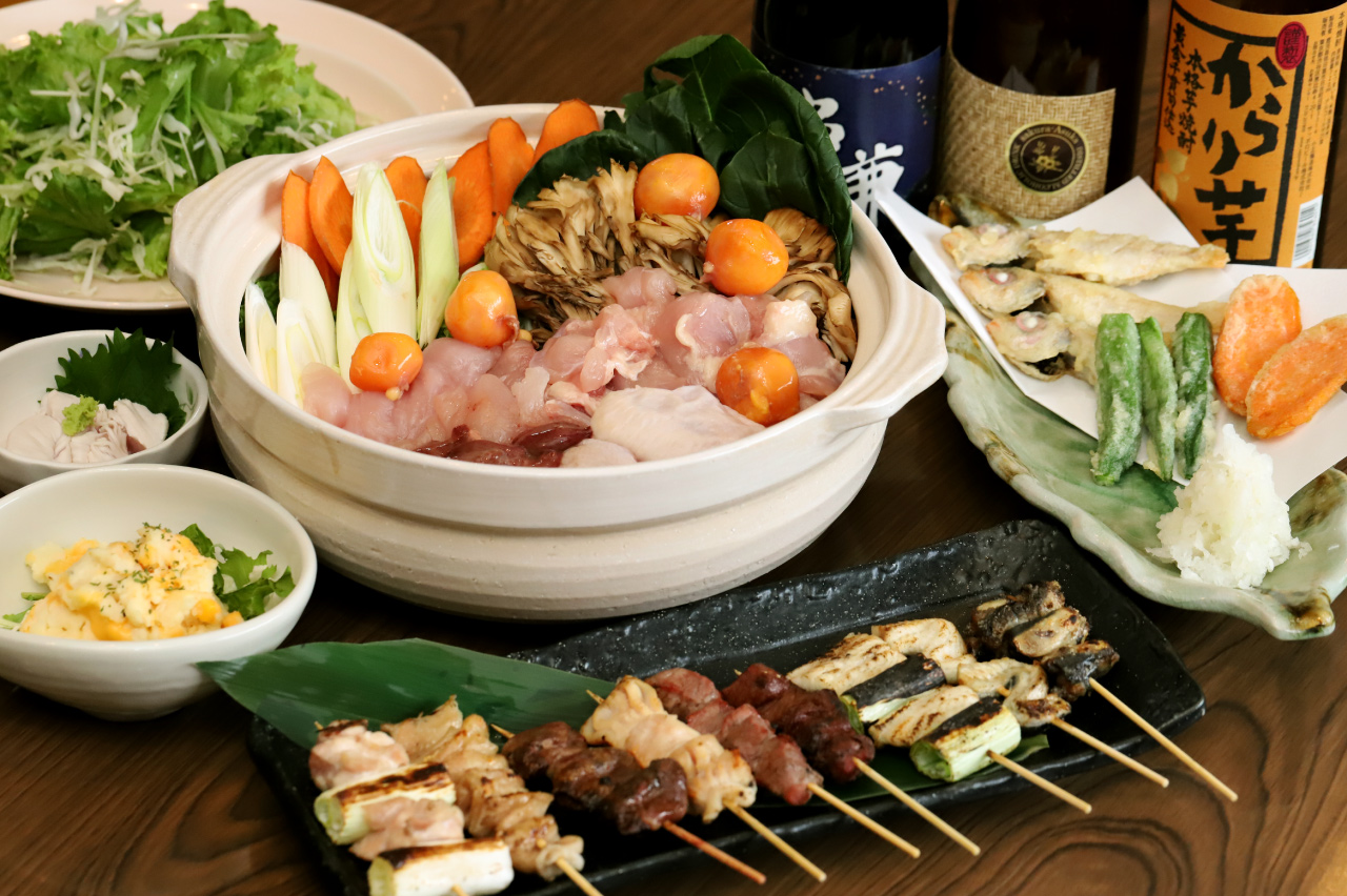 炭火の串兼の料理