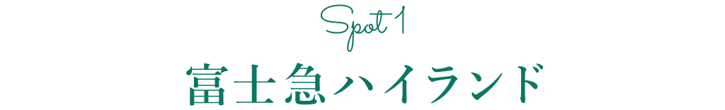 スポット1 富士急ハイランド