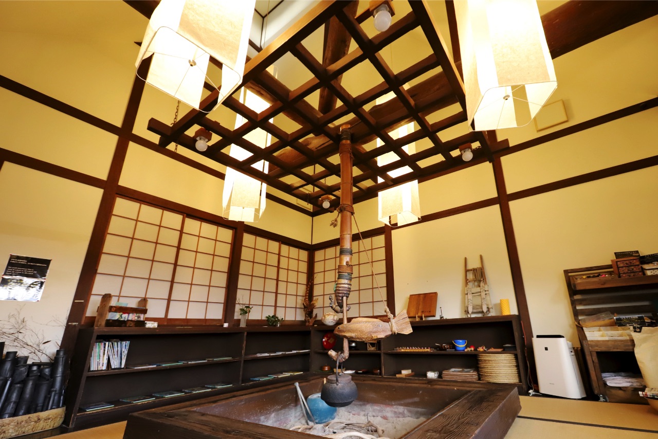 みのぶ自然の里の囲炉裏の間