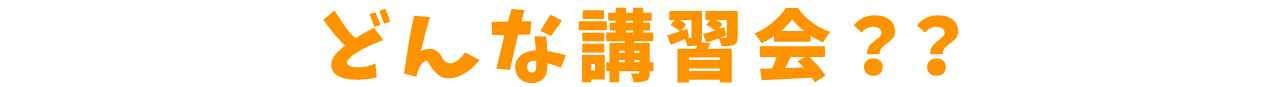 どんな講習会？