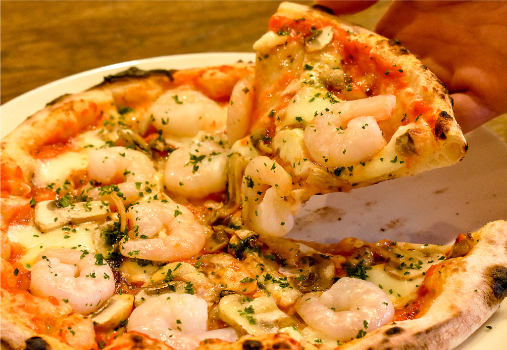 BRUSCHETTA 小エビとマッシュルームのトマトソース3