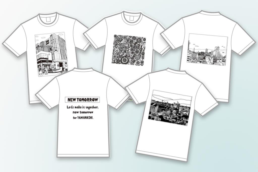 モモハナ×むろい×岡島×甲府商工会議所 チャリティTシャツ