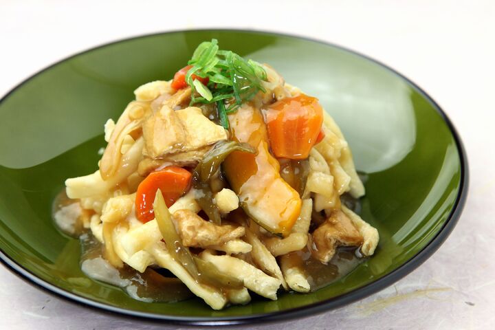 あんかけカリカリ揚げほうとう
