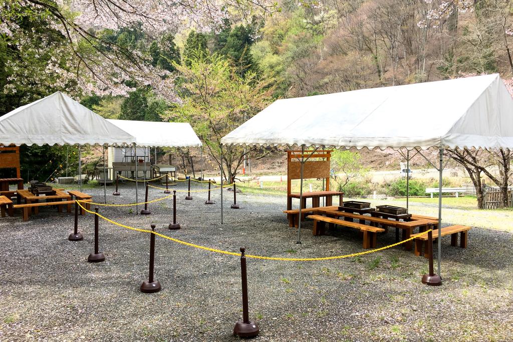塩沢渓谷河川公園 バーベキュー2