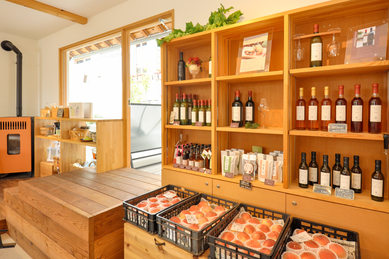 葡萄屋kofuハナテラスcaféの店内