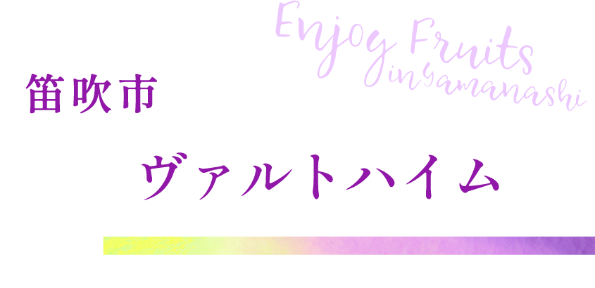 笛吹市 ヴァルトハイム