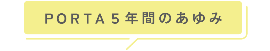 PORTA ５年のあゆみ