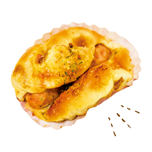 キーマカレー&ポークソーセージぱん