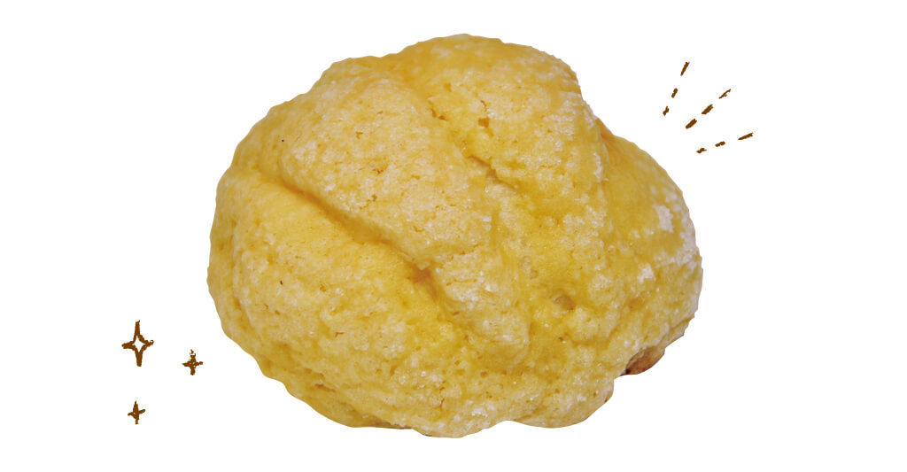 フランス帰りのメロンパン　キリヌキ