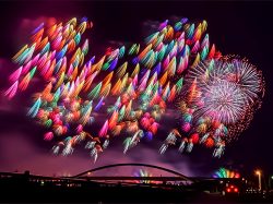 市川三郷町ふるさと夏まつり 第35回 神明の花火