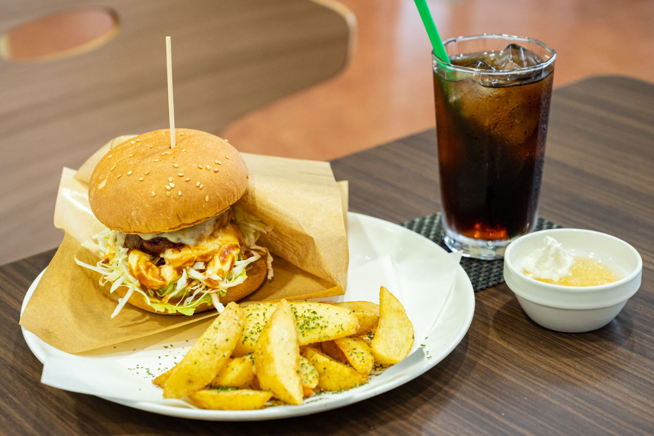オーチャードパフェ ハンバーガー