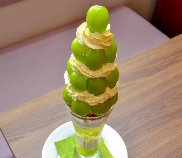 フレンチトースト専門店 CAFE LA PAIX（カフェラペ）のシャインマスカットのクリームチーズパフェ