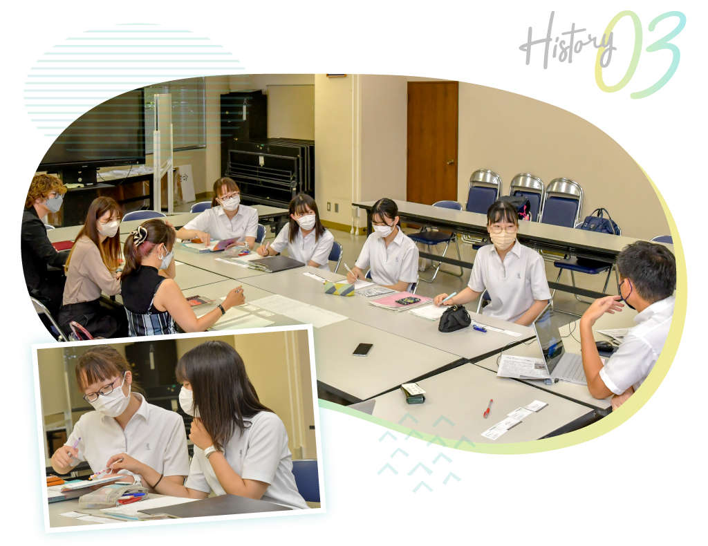 山梨県立甲府第一高等学校探究科のヒストリー／会議風景