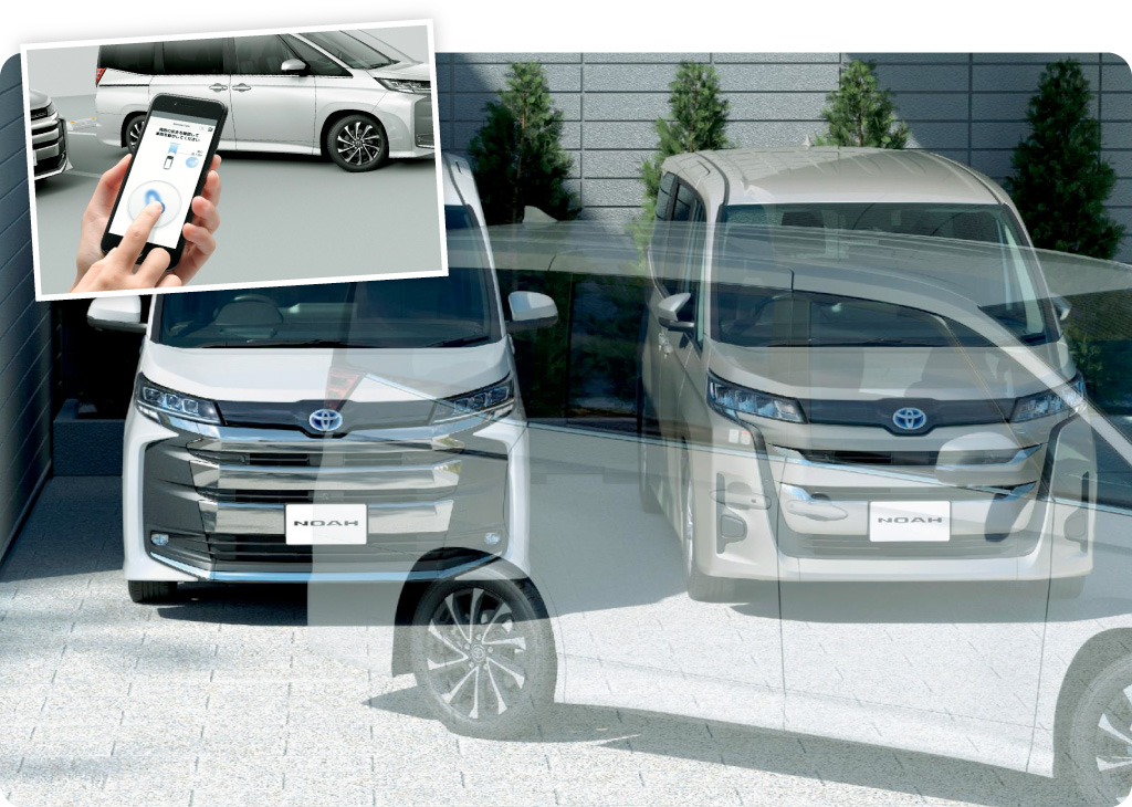 新型ノア 新型ヴォクシー 駐車