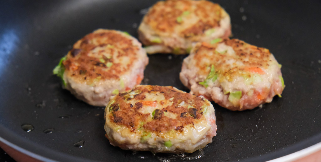 お好み焼きハンバーグ レシピ工程3