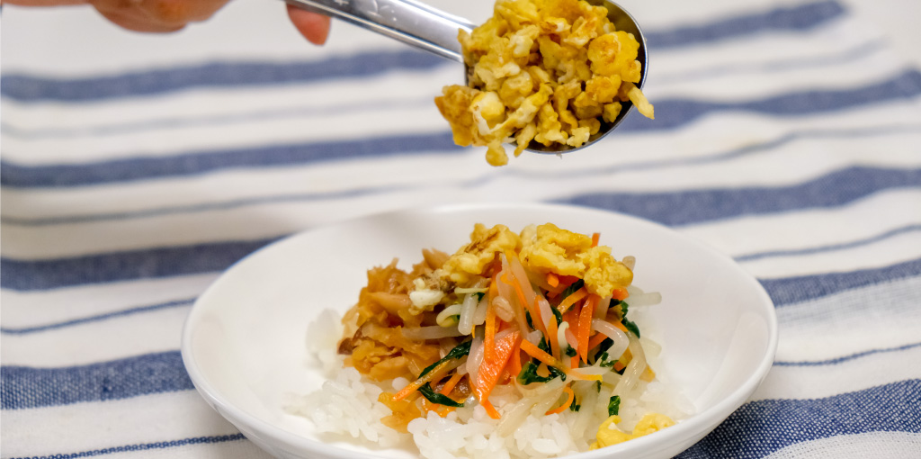 さばのビビンバ丼 レシピ工程4