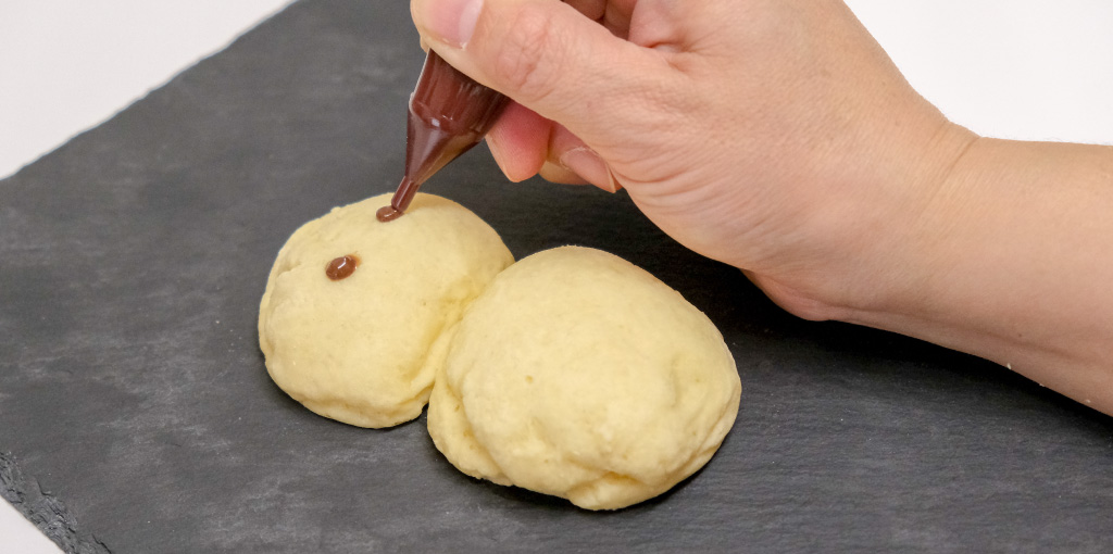 雪だるまパン レシピ工程4