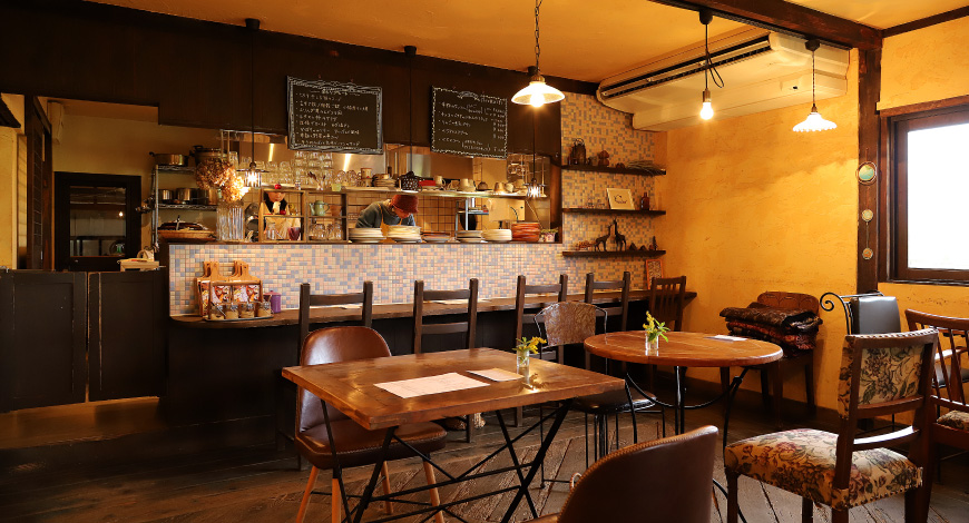 hava and spice（ハヴァアンドスパイス）の店内