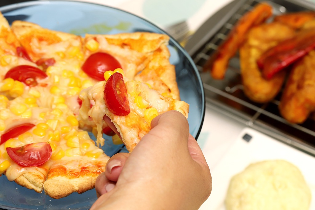 ホットケーキミックスde夏野菜ピザ