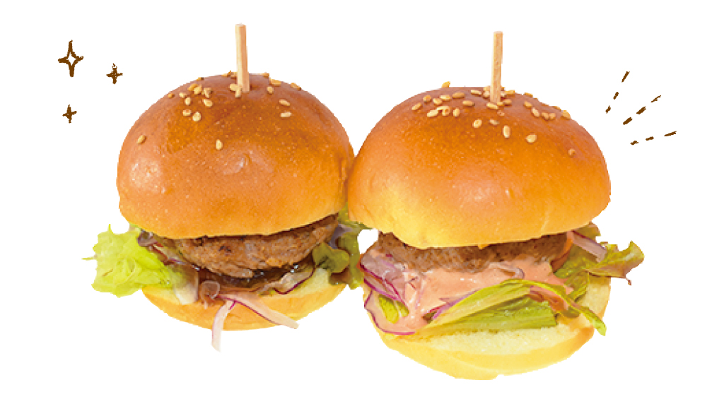 ミニバーガーセット　キリヌキ