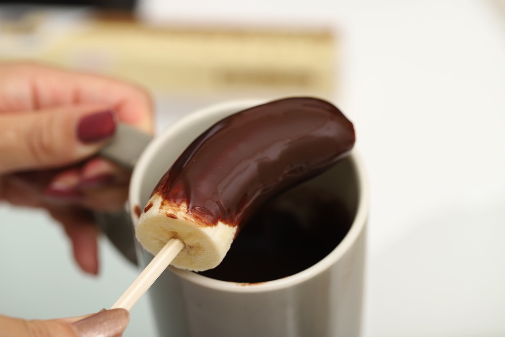 おうち縁日 チョコバナナ 作り方2