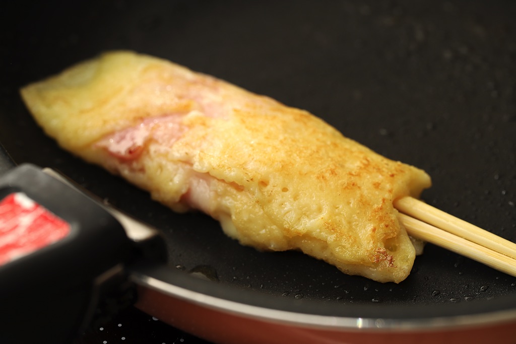 おうち縁日 ピザ風はし巻き 作り方3