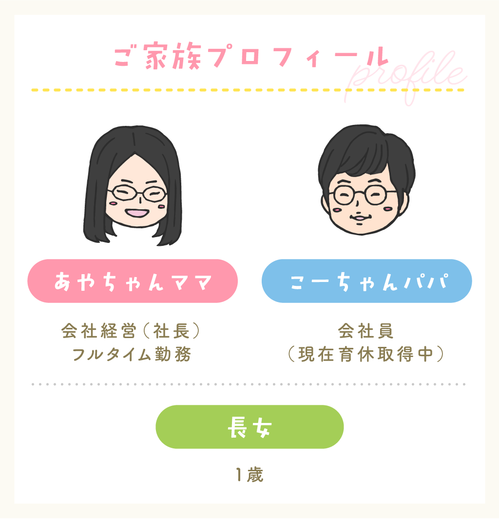 あやちゃんママ＆こーちゃんパパ／プロフィール