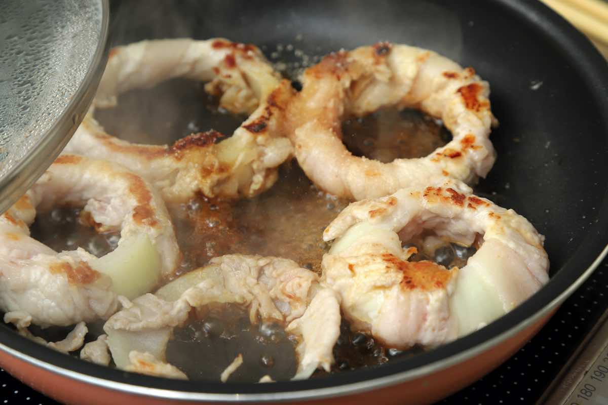 肉巻きオニオンリング 作り方2