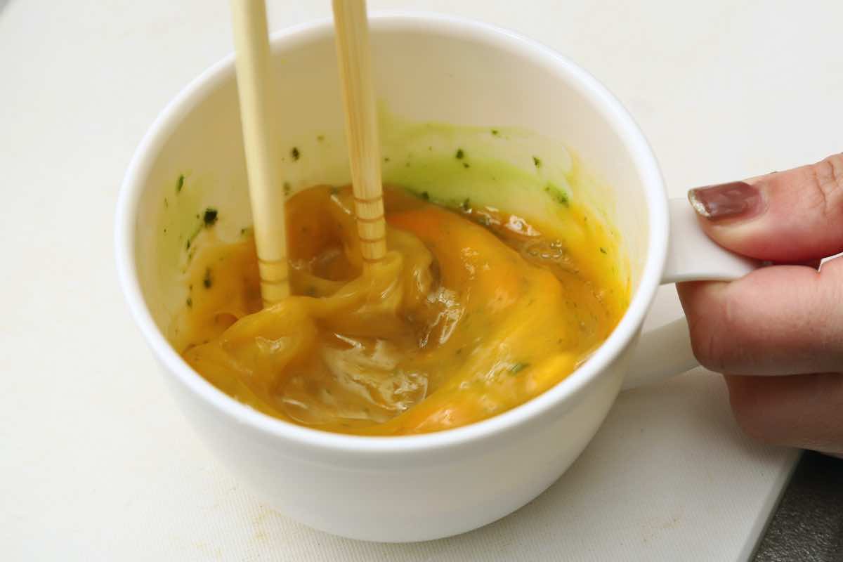 イタリアン風バジル玉子焼き 作り方1