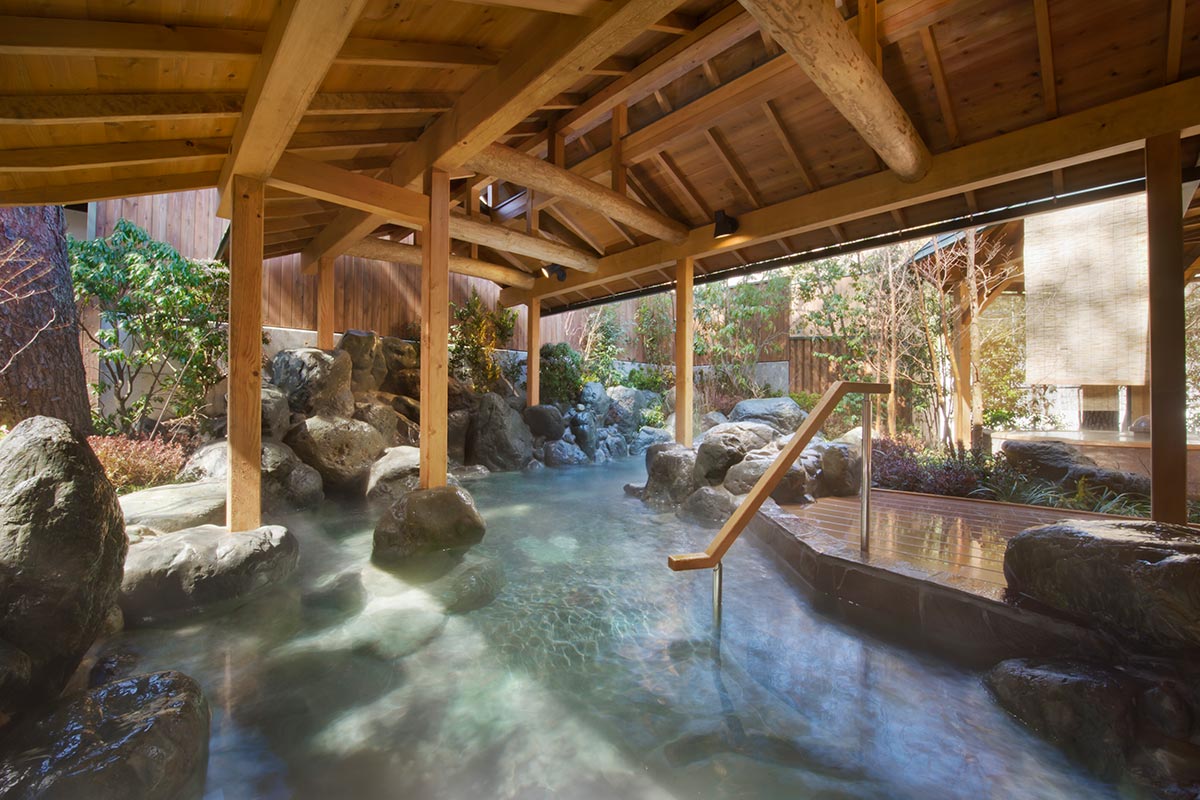 山梨県 下部温泉郷 下部ホテル 温泉の写真 1