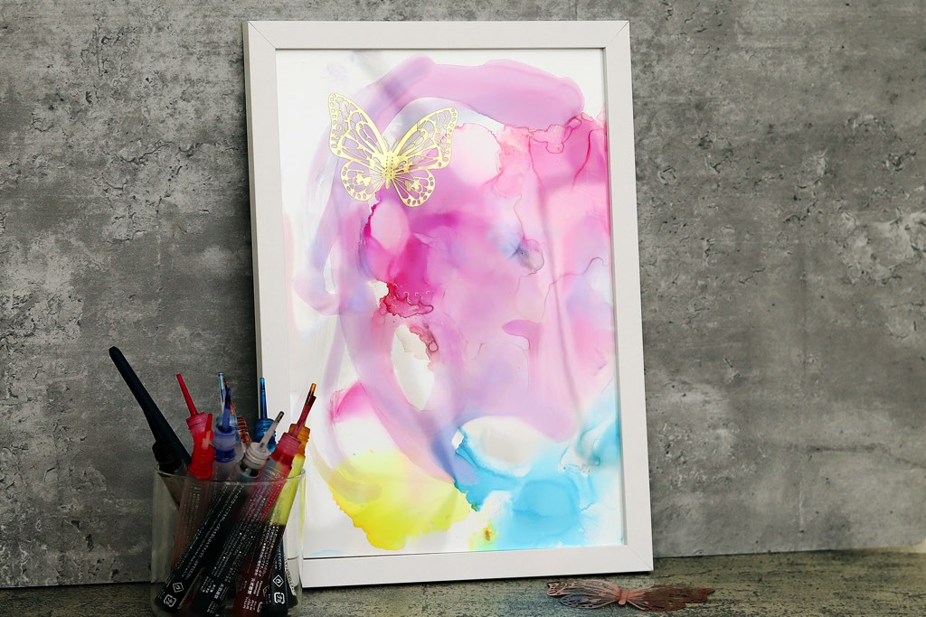 『ichie.art』で話題のアルコールインクアートに親子で挑戦