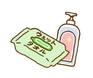 介護用ウェットタオル・アルコールジェル