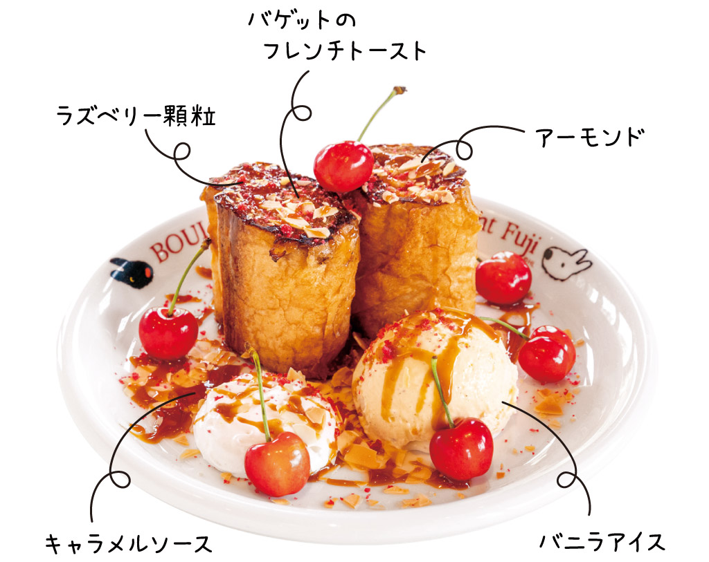 さくらんぼのフレンチトースト