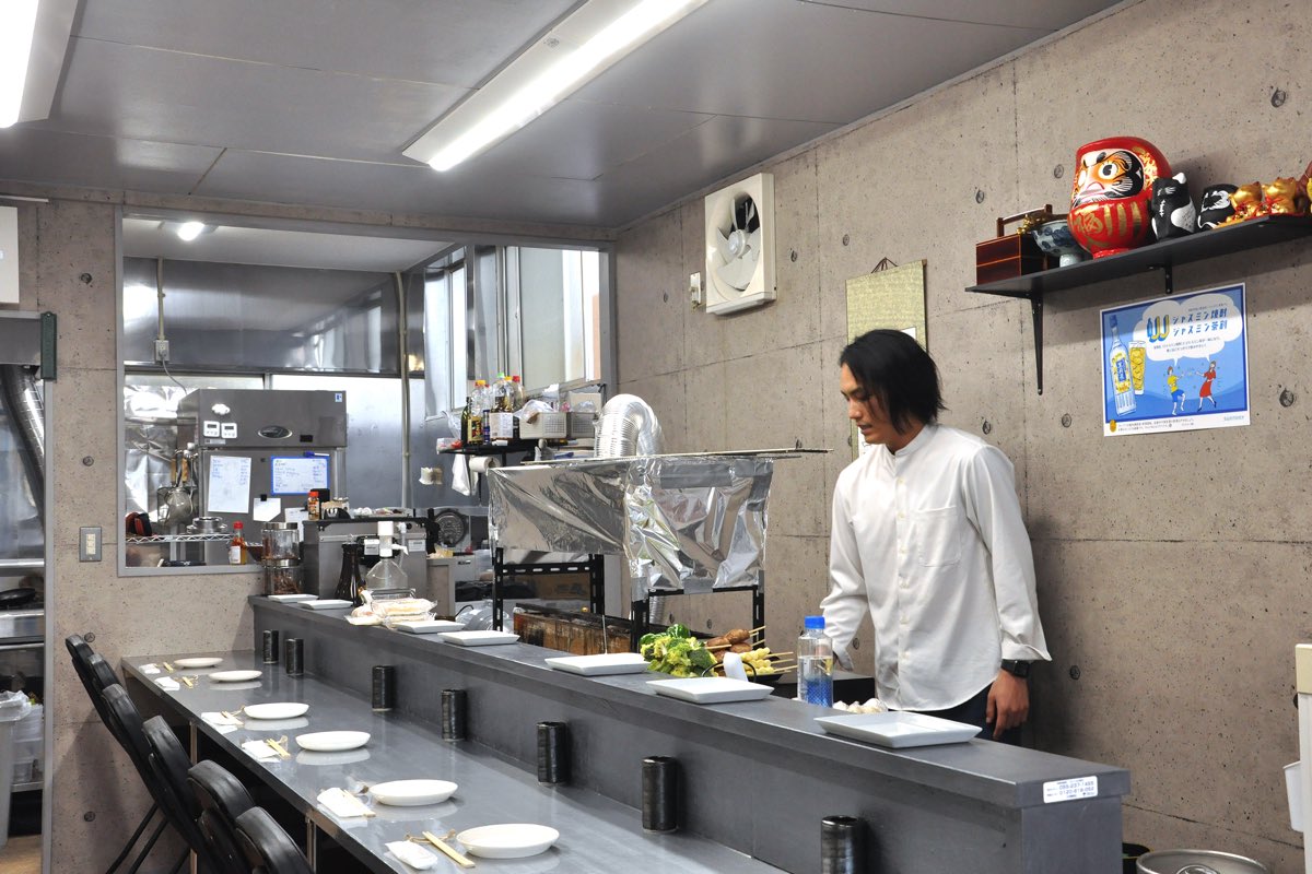 焼鳥山田（仮）の店内