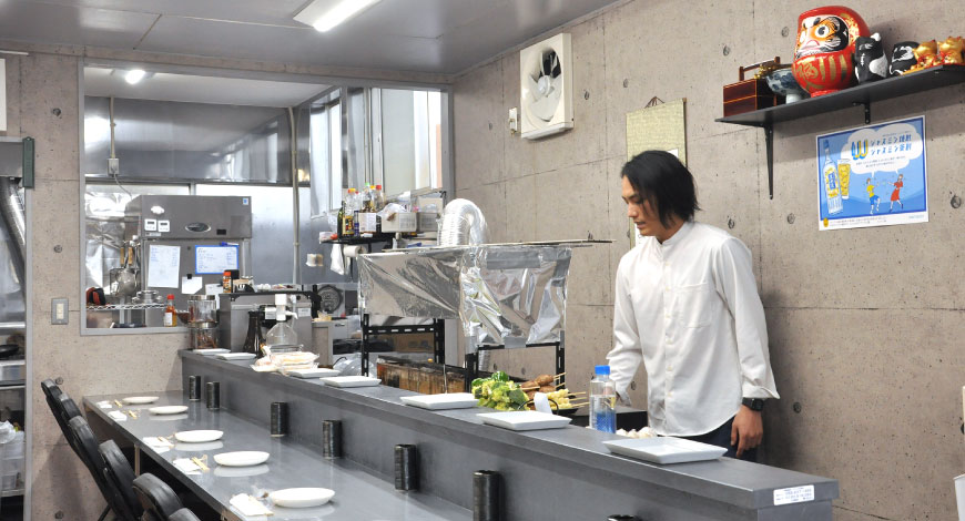 焼鳥山田（仮）の店内