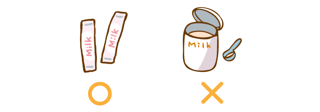 粉ミルクは缶タイプはNG