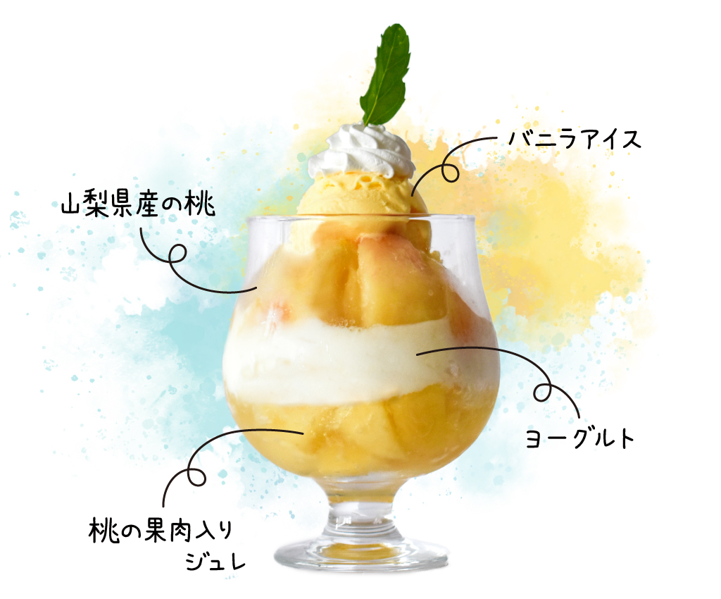 まるっと桃パフェスペシャル