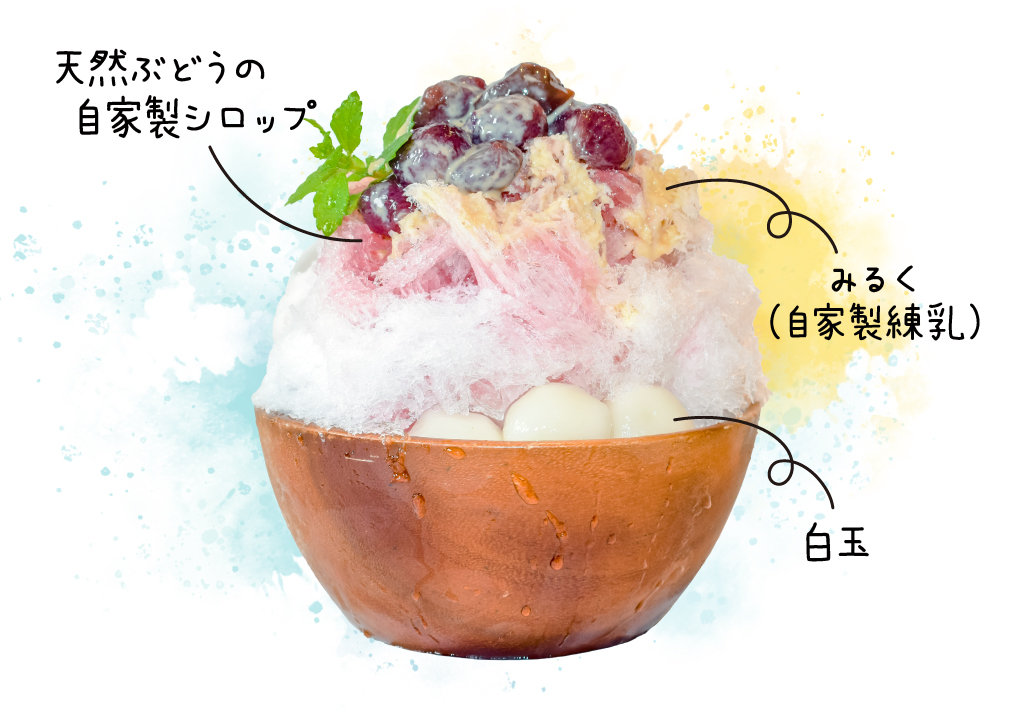 天然ぶどう(白玉・みるくのせ)