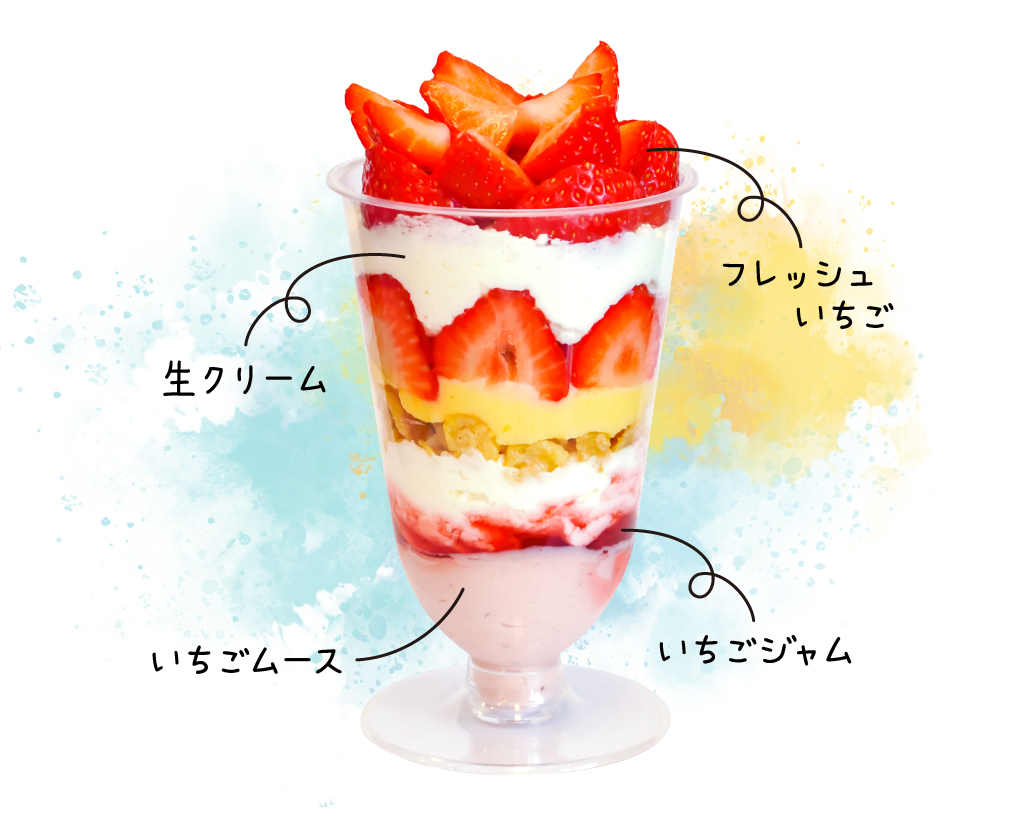 もりもりイチゴパフェ