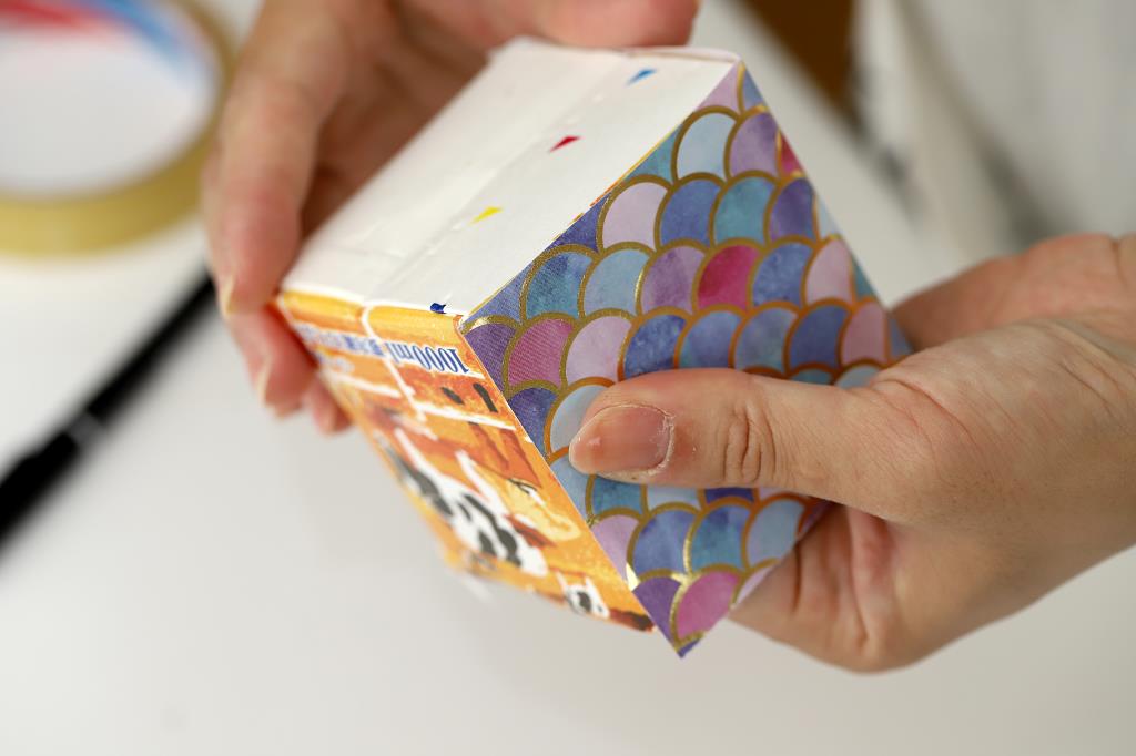 飾り付け工作お月見団子の土台 作り方2