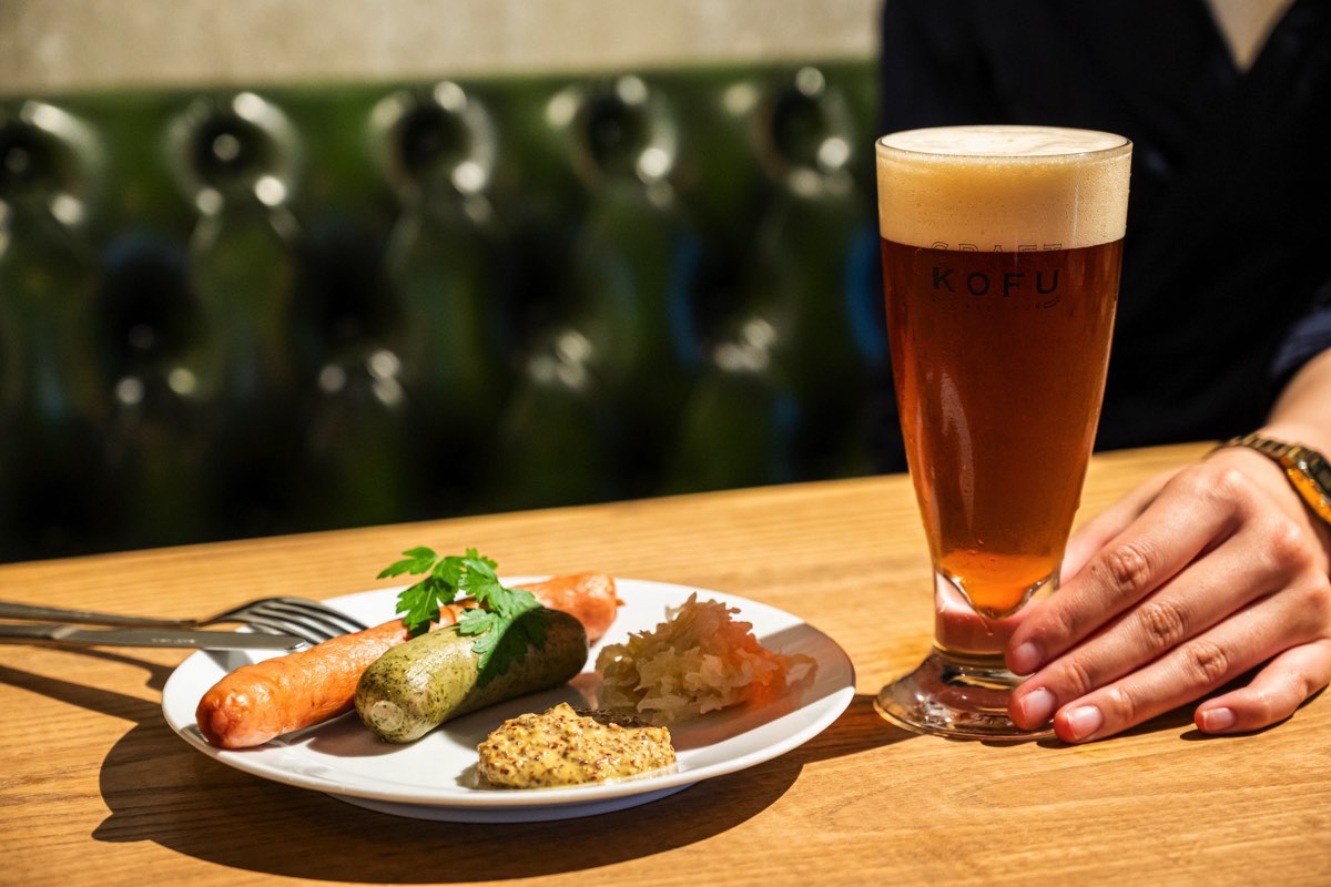 CRAFT KOFU／ソーセージ二種盛り合わせ 850円