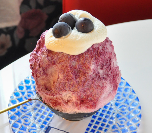 Cafe Linksの巨峰氷