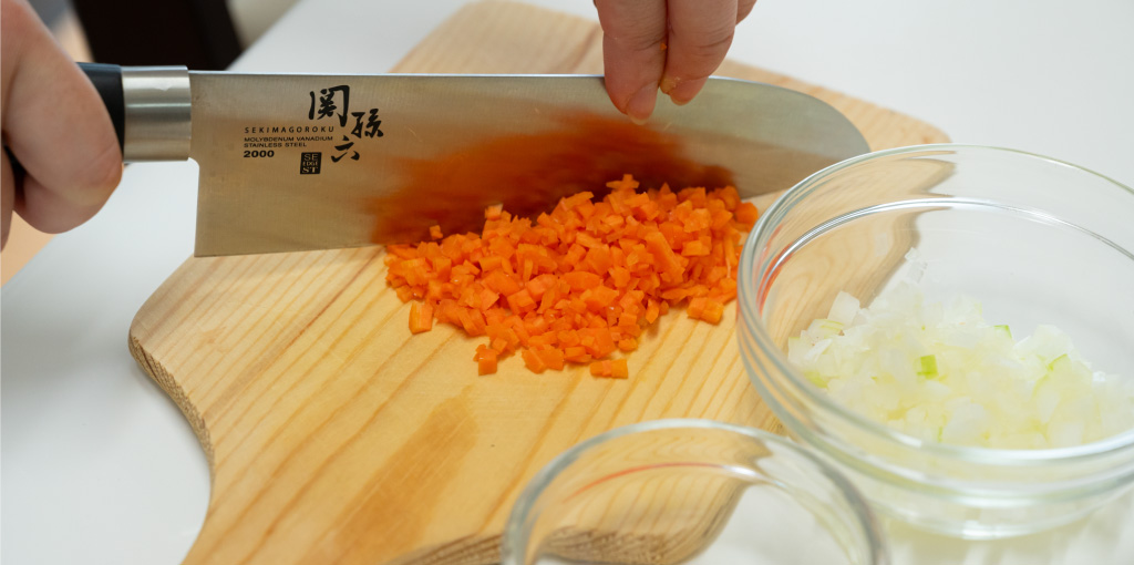 コーン入りひき肉そぼろ レシピ工程1
